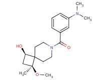 (1R*,3S*)-7-[3-(dimethylamino)benzoyl]-3-methoxy-3-methyl-7-azaspiro[3.5]nonan-1-ol