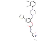 2-[2-{[4-(2,3-dimethylphenyl)-1-piperazinyl]methyl}-4-(2-thienyl)phenoxy]-N-[(3-methyl-5-isoxazolyl)methyl]acetamide