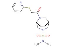 (1R*,5R*)-N,N-dimethyl-6-[(pyridin-2-ylthio)acetyl]-3,6-diazabicyclo[3.2.2]nonane-3-sulfonamide
