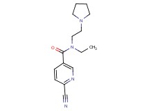 6-cyano-N-ethyl-N-(2-pyrrolidin-1-ylethyl)nicotinamide