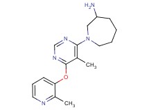 1-{5-methyl-6-[(2-methyl-3-pyridinyl)oxy]-4-pyrimidinyl}-3-azepanamine dihydrochloride