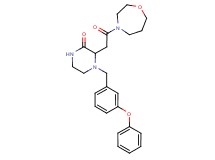3-[2-(1,4-oxazepan-4-yl)-2-oxoethyl]-4-(3-phenoxybenzyl)-2-piperazinone