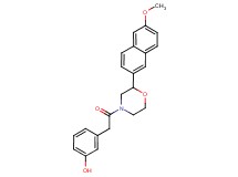 3-{2-[2-(6-methoxy-2-naphthyl)morpholin-4-yl]-2-oxoethyl}phenol