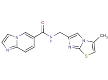 N-[(3-methylimidazo[2,1-b][1,3]thiazol-6-yl)methyl]imidazo[1,2-a]pyridine-6-carboxamide