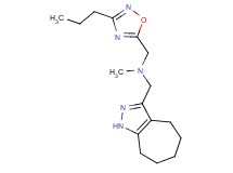 (1,4,5,6,7,8-hexahydrocyclohepta[c]pyrazol-3-ylmethyl)methyl[(3-propyl-1,2,4-oxadiazol-5-yl)methyl]amine