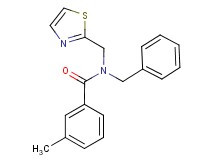 N-benzyl-3-methyl-N-(1,3-thiazol-2-ylmethyl)benzamide