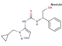 N-[1-(cyclopropylmethyl)-1H-pyrazol-5-yl]-N'-[(1S)-2-hydroxy-1-phenylethyl]urea