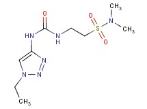 2-({[(1-ethyl-1H-1,2,3-triazol-4-yl)amino]carbonyl}amino)-N,N-dimethylethanesulfonamide