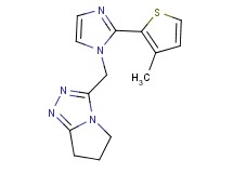 3-{[2-(3-methyl-2-thienyl)-1H-imidazol-1-yl]methyl}-6,7-dihydro-5H-pyrrolo[2,1-c][1,2,4]triazole