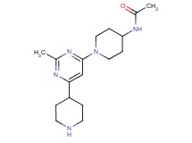N-[1-(2-methyl-6-piperidin-4-ylpyrimidin-4-yl)piperidin-4-yl]acetamide