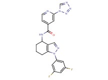 N-[1-(3,5-difluorophenyl)-4,5,6,7-tetrahydro-1H-indazol-4-yl]-2-(1H-tetrazol-1-yl)isonicotinamide