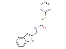 N-(1H-indol-2-ylmethyl)-2-(2-pyrimidinylthio)acetamide