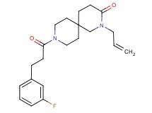 2-allyl-9-[3-(3-fluorophenyl)propanoyl]-2,9-diazaspiro[5.5]undecan-3-one