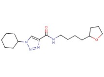 1-cyclohexyl-N-[4-(tetrahydro-2-furanyl)butyl]-1H-1,2,3-triazole-4-carboxamide