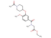 ethyl N-{3-[(1-acetyl-4-piperidinyl)oxy]-4-methoxybenzoyl}-N-methylglycinate