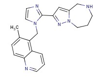 2-{1-[(6-methyl-5-quinolinyl)methyl]-1H-imidazol-2-yl}-5,6,7,8-tetrahydro-4H-pyrazolo[1,5-a][1,4]diazepine dihydrochloride
