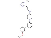 1-(3'-methoxy-3-biphenylyl)-N-[2-(4-methyl-4H-1,2,4-triazol-3-yl)ethyl]-4-piperidinamine