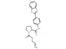 N-[4-(1,3-benzoxazol-2-yl)phenyl]-1-(4-pentenoyl)prolinamide
