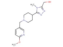 (5-{1-[(6-methoxypyridin-3-yl)methyl]piperidin-4-yl}-4-methyl-4H-1,2,4-triazol-3-yl)methanol