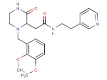 2-[1-(2,3-dimethoxybenzyl)-3-oxo-2-piperazinyl]-N-[2-(3-pyridinyl)ethyl]acetamide