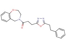 4-{3-[5-(2-phenylethyl)-1,3,4-oxadiazol-2-yl]propanoyl}-2,3,4,5-tetrahydro-1,4-benzoxazepine