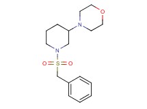 4-[1-(benzylsulfonyl)-3-piperidinyl]morpholine