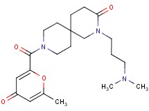 2-[3-(dimethylamino)propyl]-9-[(6-methyl-4-oxo-4H-pyran-2-yl)carbonyl]-2,9-diazaspiro[5.5]undecan-3-one