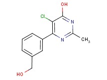 5-chloro-6-[3-(hydroxymethyl)phenyl]-2-methylpyrimidin-4-ol