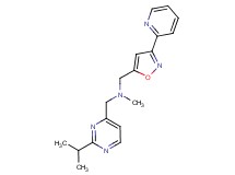 1-(2-isopropylpyrimidin-4-yl)-N-methyl-N-[(3-pyridin-2-ylisoxazol-5-yl)methyl]methanamine