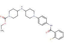 ethyl 4-[(1-{4-[(2-fluorobenzoyl)amino]phenyl}-4-piperidinyl)amino]-1-piperidinecarboxylate