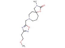 8-{[3-(2-methoxyethyl)-1,2,4-oxadiazol-5-yl]methyl}-3-methyl-1-oxa-3,8-diazaspiro[4.6]undecan-2-one