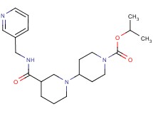 isopropyl 3-{[(pyridin-3-ylmethyl)amino]carbonyl}-1,4'-bipiperidine-1'-carboxylate