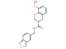 N-(2,1,3-benzothiadiazol-5-ylmethyl)-8-methoxychromane-3-carboxamide