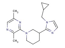 3-{3-[1-(cyclopropylmethyl)-1H-imidazol-2-yl]-1-piperidinyl}-2,5-dimethylpyrazine