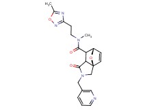 (3aR*,6S*)-N-methyl-N-[2-(5-methyl-1,2,4-oxadiazol-3-yl)ethyl]-1-oxo-2-(pyridin-3-ylmethyl)-1,2,3,6,7,7a-hexahydro-3a,6-epoxyisoindole-7-carboxamide