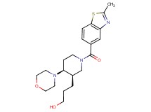 3-{(3R*,4S*)-1-[(2-methyl-1,3-benzothiazol-5-yl)carbonyl]-4-morpholin-4-ylpiperidin-3-yl}propan-1-ol