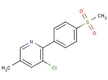 3-chloro-5-methyl-2-[4-(methylsulfonyl)phenyl]pyridine