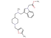 methyl (3-{[methyl({1-[(5-methyl-2-furyl)methyl]-4-piperidinyl}methyl)amino]methyl}-1H-indol-1-yl)acetate