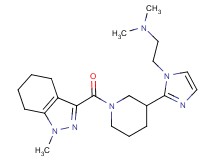 N,N-dimethyl-2-(2-{1-[(1-methyl-4,5,6,7-tetrahydro-1H-indazol-3-yl)carbonyl]piperidin-3-yl}-1H-imidazol-1-yl)ethanamine