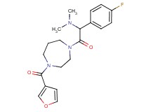 1-(4-fluorophenyl)-2-[4-(3-furoyl)-1,4-diazepan-1-yl]-N,N-dimethyl-2-oxoethanamine