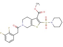 methyl 6-[(2,3-difluorophenyl)acetyl]-2-(1-piperidinylsulfonyl)-4,5,6,7-tetrahydrothieno[2,3-c]pyridine-3-carboxylate