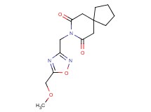 8-{[5-(methoxymethyl)-1,2,4-oxadiazol-3-yl]methyl}-8-azaspiro[4.5]decane-7,9-dione