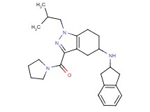 N-(2,3-dihydro-1H-inden-2-yl)-1-isobutyl-3-(1-pyrrolidinylcarbonyl)-4,5,6,7-tetrahydro-1H-indazol-5-amine