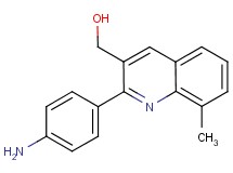 [2-(4-aminophenyl)-8-methylquinolin-3-yl]methanol
