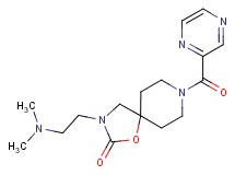 3-[2-(dimethylamino)ethyl]-8-(pyrazin-2-ylcarbonyl)-1-oxa-3,8-diazaspiro[4.5]decan-2-one