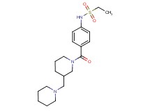 N-(4-{[3-(1-piperidinylmethyl)-1-piperidinyl]carbonyl}phenyl)ethanesulfonamide trifluoroacetate