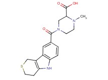 1-methyl-4-(1,3,4,5-tetrahydrothiopyrano[4,3-b]indol-8-ylcarbonyl)piperazine-2-carboxylic acid