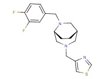 (1S*,5R*)-6-(3,4-difluorobenzyl)-3-(1,3-thiazol-4-ylmethyl)-3,6-diazabicyclo[3.2.2]nonane