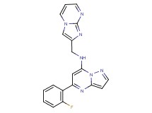 5-(2-fluorophenyl)-N-(imidazo[1,2-a]pyrimidin-2-ylmethyl)pyrazolo[1,5-a]pyrimidin-7-amine