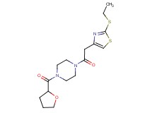 1-{[2-(ethylthio)-1,3-thiazol-4-yl]acetyl}-4-(tetrahydrofuran-2-ylcarbonyl)piperazine
